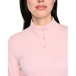 Langarm-shirt mit stehkragen