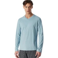 Langarmshirt v-ausschnitt