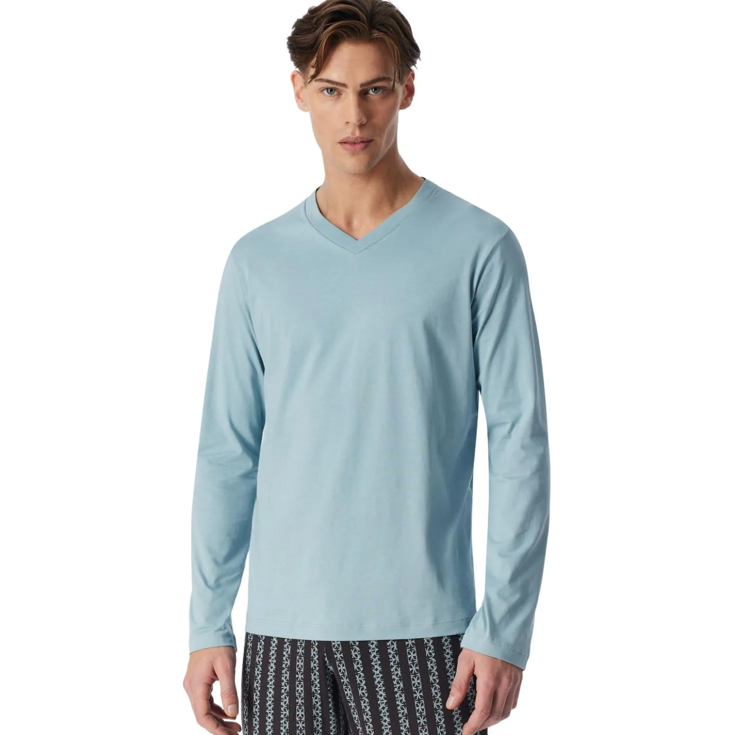 Langarmshirt v-ausschnitt