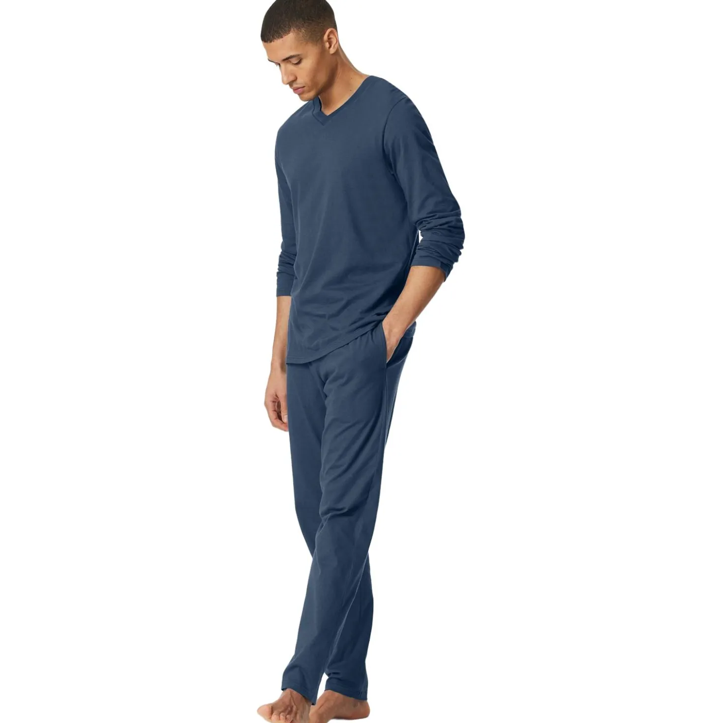 Langarmshirt V-Ausschnitt