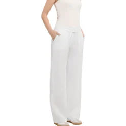 Mac jeans - chiara belt, pure linen