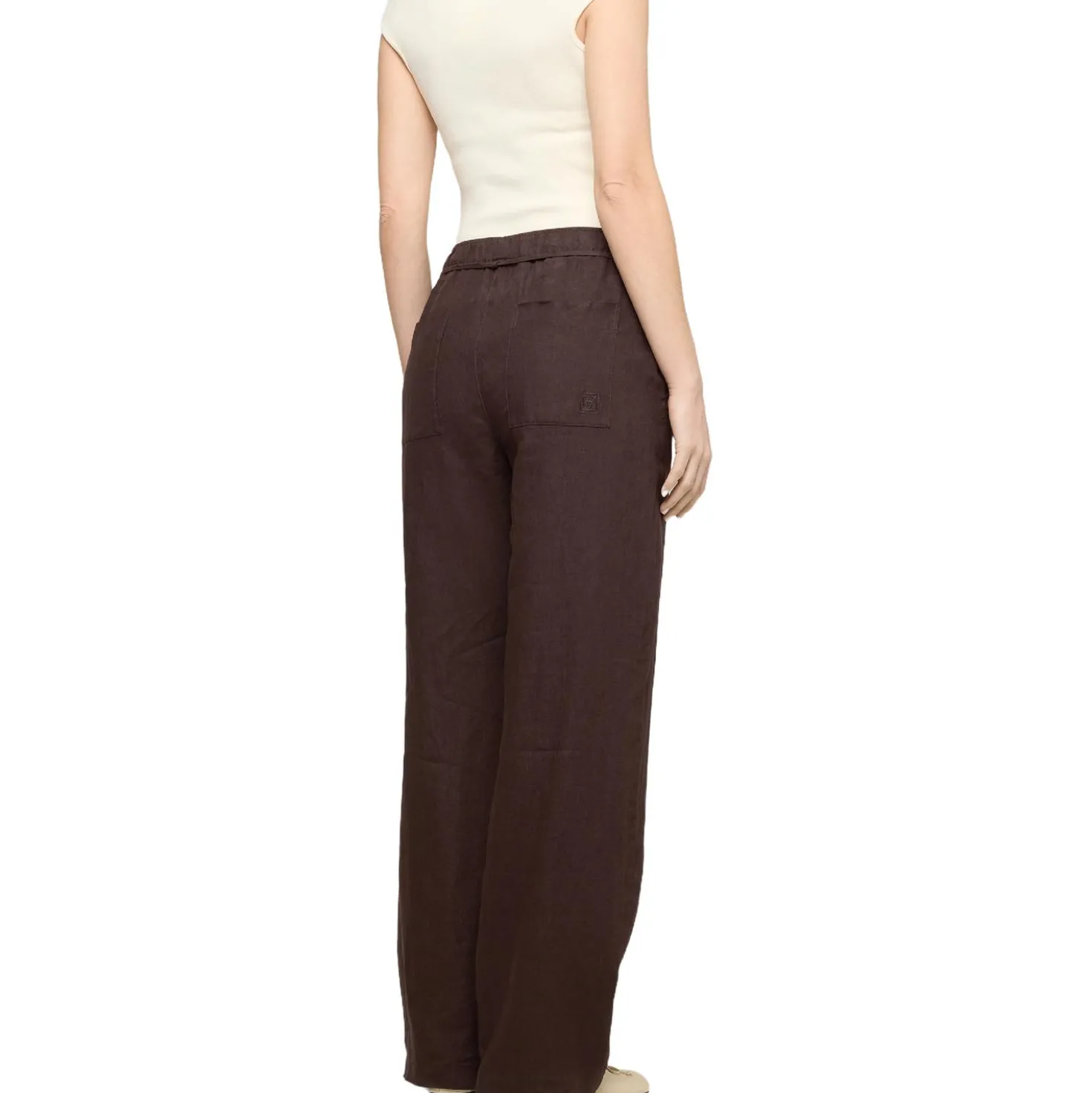 Mac jeans - chiara belt, pure linen