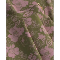 Midirock mit floralem Print
