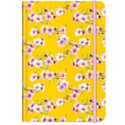 Notizbuch A5 Pattern Blüten gelb
