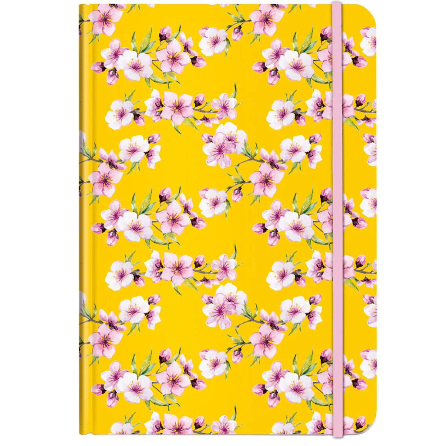 Notizbuch A5 Pattern Blüten gelb