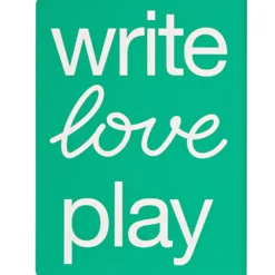 Notizbuch Graphic L Write Love Play