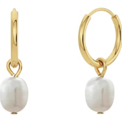Ohrringe Perla Hoops Gold