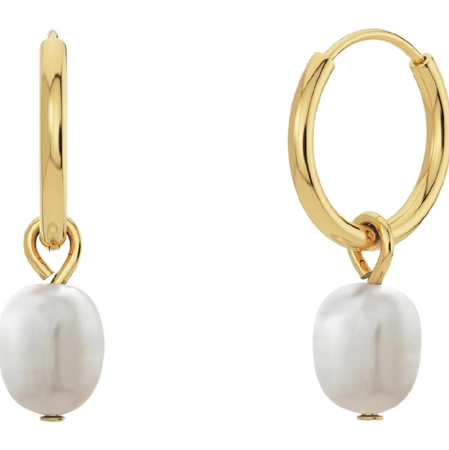 Ohrringe Perla Hoops Gold