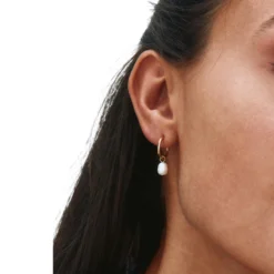 Ohrringe Perla Hoops Gold