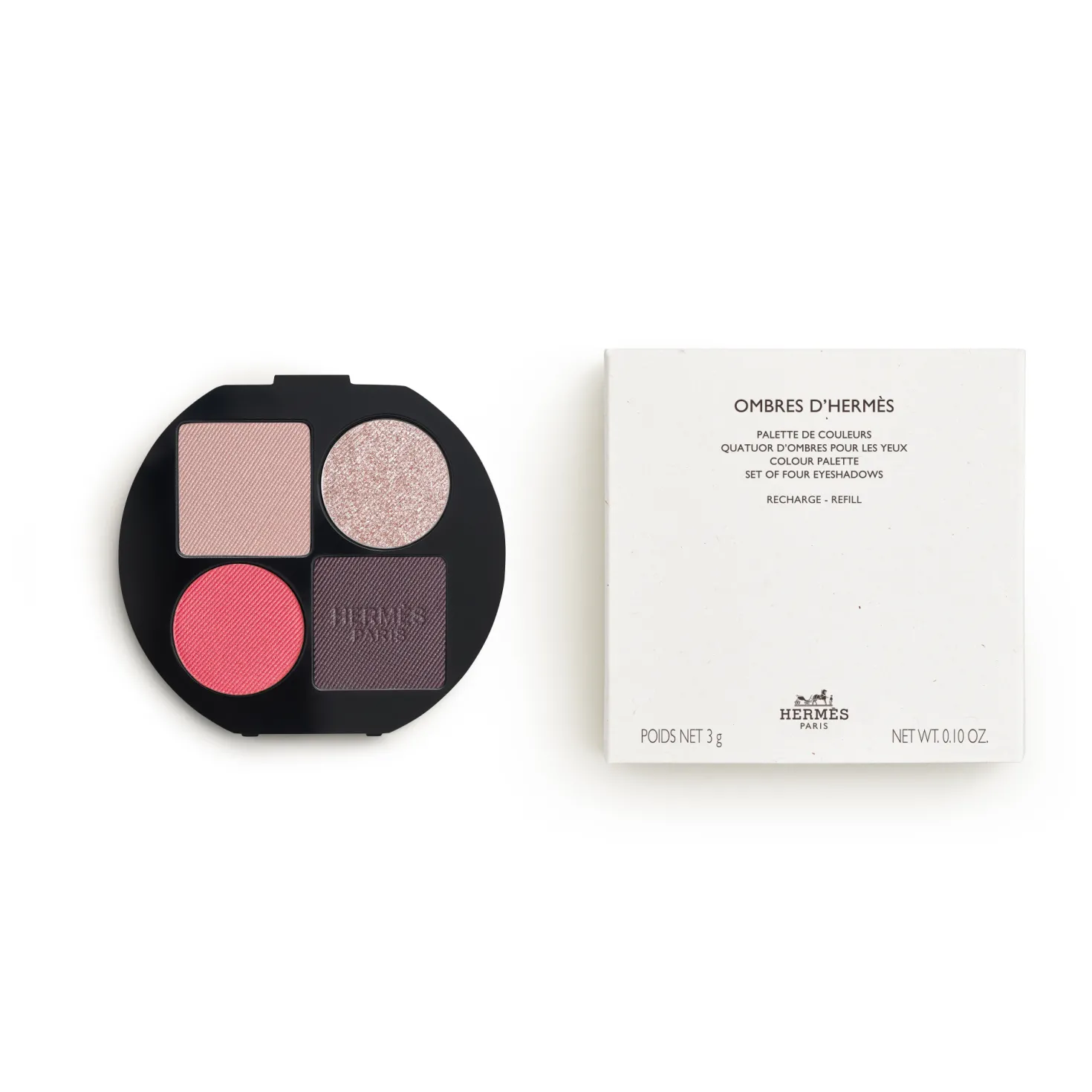 Ombres d'Hermès, Nachfüll-Lidschattenpalette mit vier Nuancen