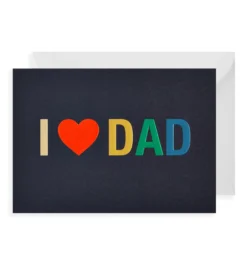Postco Grusskarte I love Dad