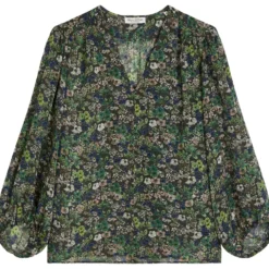 Print-bluse relaxed