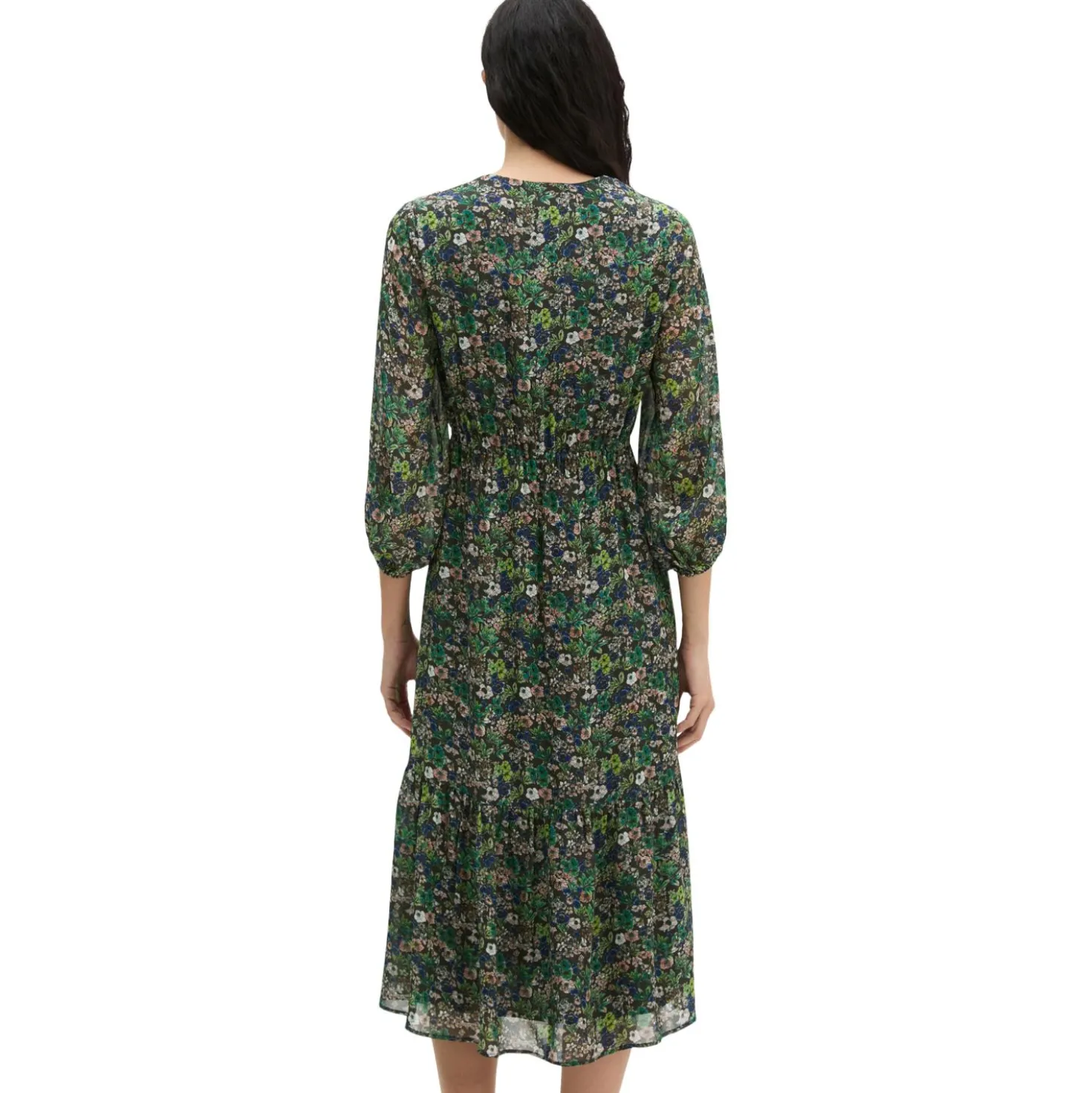 Print-kleid flared