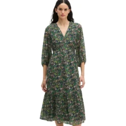 Print-kleid flared
