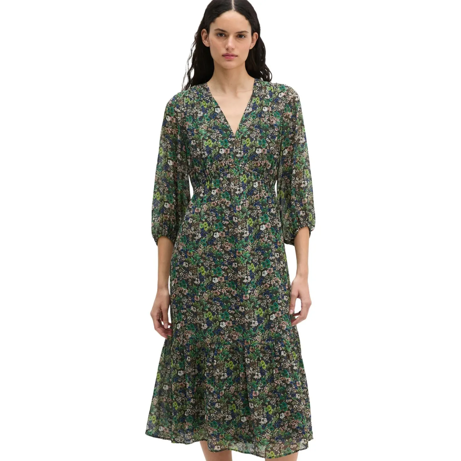Print-kleid flared