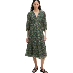 Print-kleid flared
