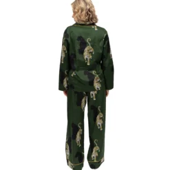 Pyjamaoberteil Olive