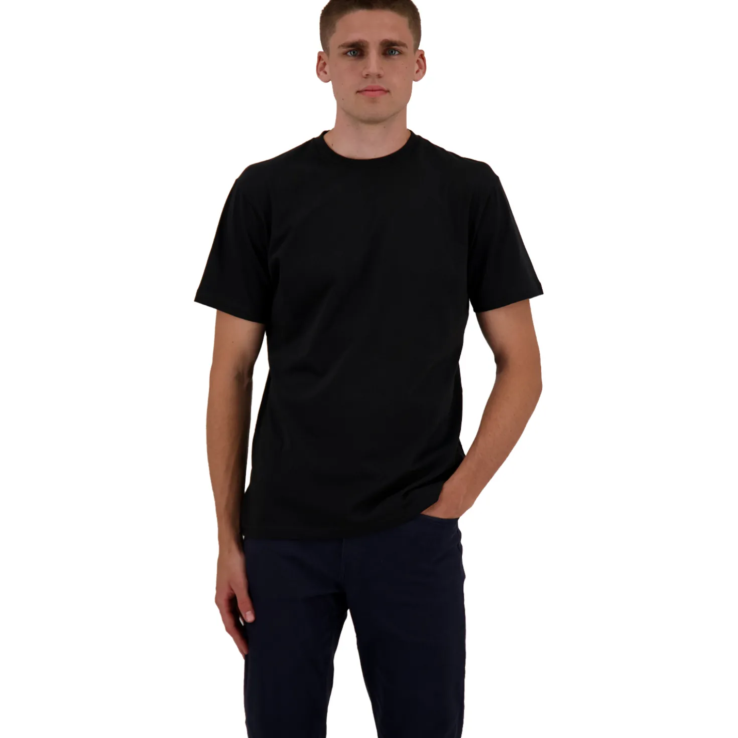 Ragman doppelpack - 2 t-shirts mit rundhals