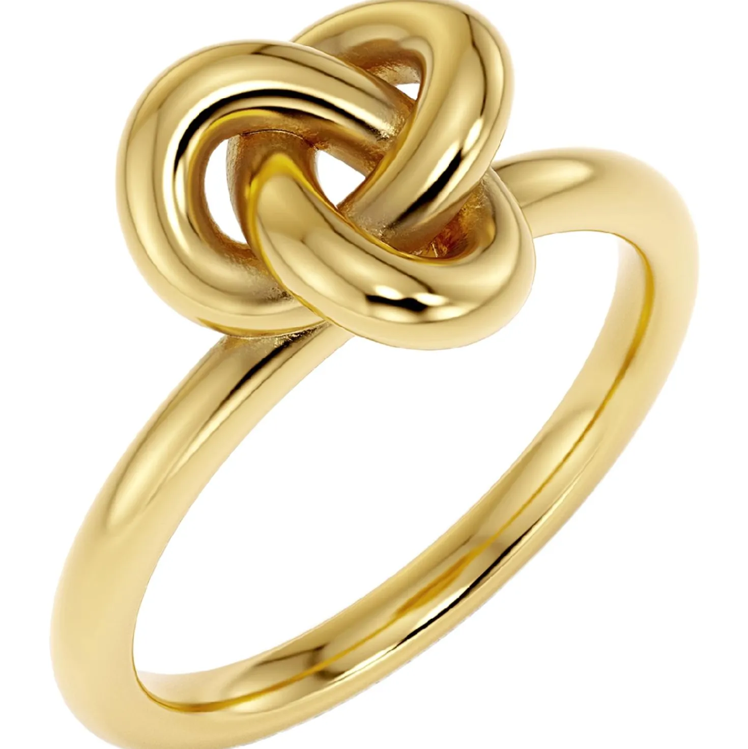 Ring Infinity Knot S Gold