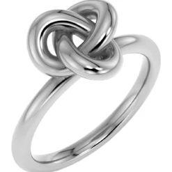 Ring Infinity Knot S Silver