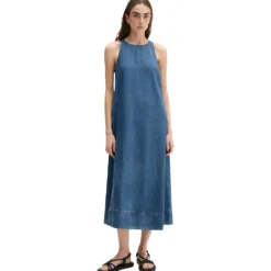 ärmellose jeanskleid a-shape