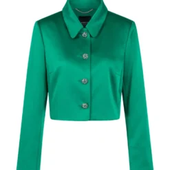 Satinjacke mit strassknöpfen