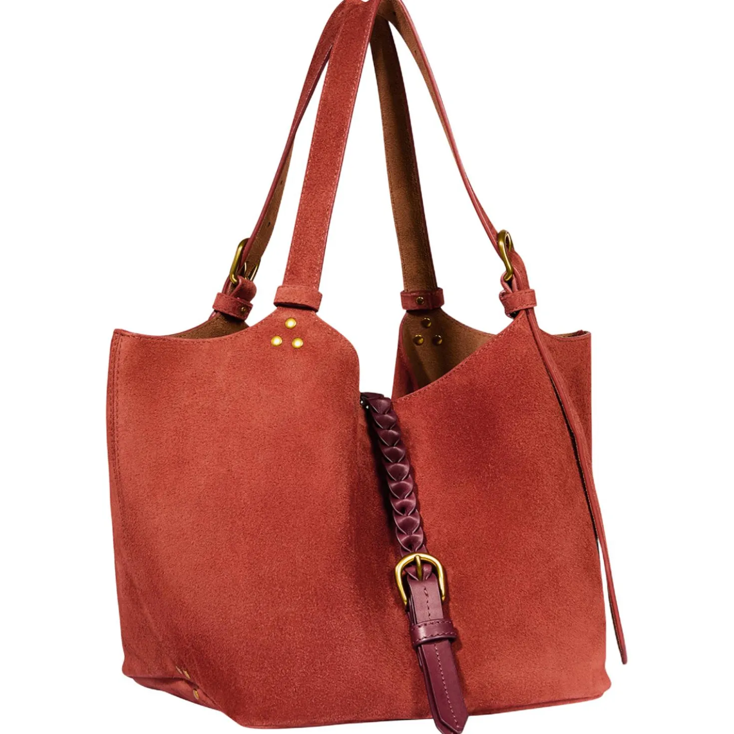 Schultertasche Wildleder