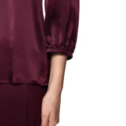 Seidenbluse mit 3/4-arm