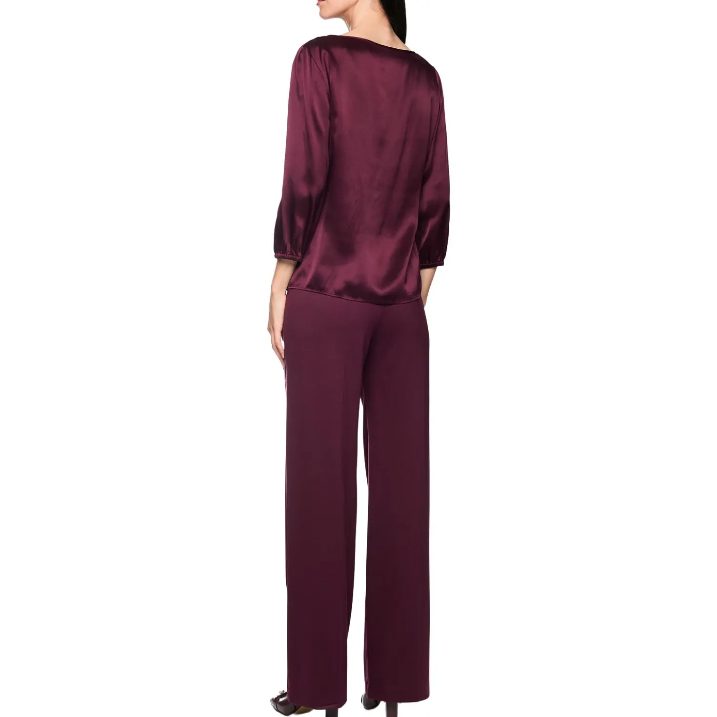 Seidenbluse mit 3/4-arm