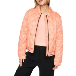 Steppjacke mit kontrastdetails