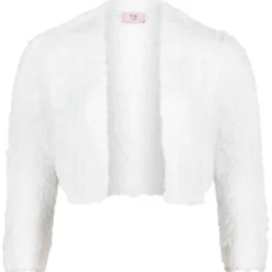 Strickbolero mit Struktur