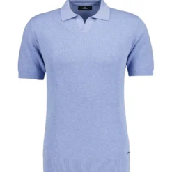 Strick-pullover kurzarm, resortkragen