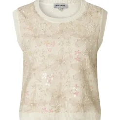 Stricktop mit pailletten
