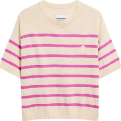 Striped linen blend sweater
