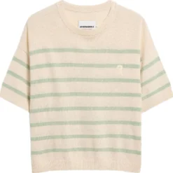 Striped linen blend sweater