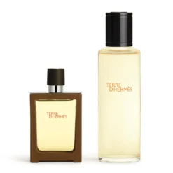 Terre d'Hermès 121 Gramm - Eau de Toilette Refillable Spray + Refill Bottle