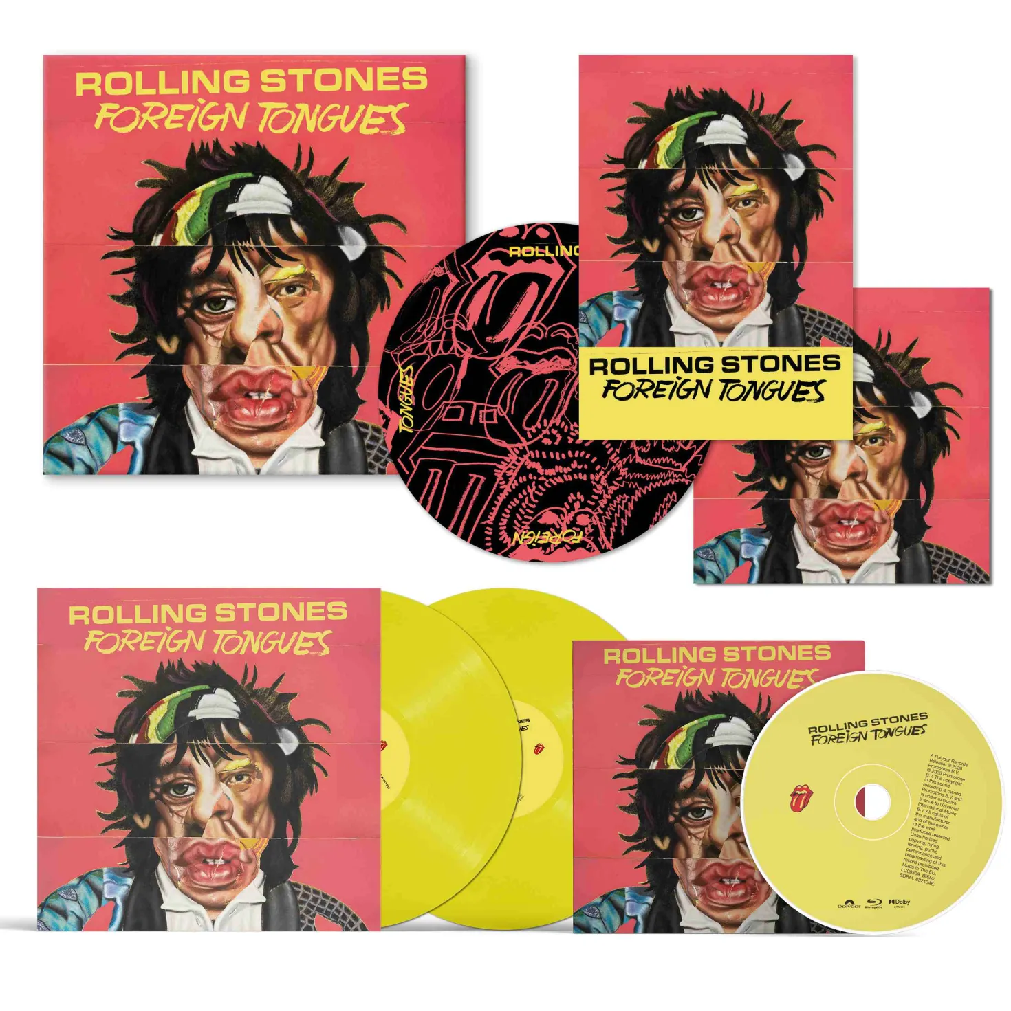 The Rolling Stones - Foreign Tongues Yellow LP + Blu-Ray Boxset