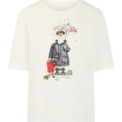 T-shirt mit artwork-print
