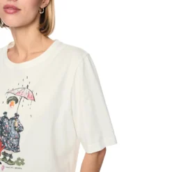 T-shirt mit artwork-print