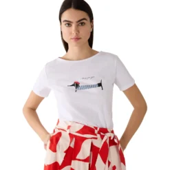 T-shirt mit dackelprint