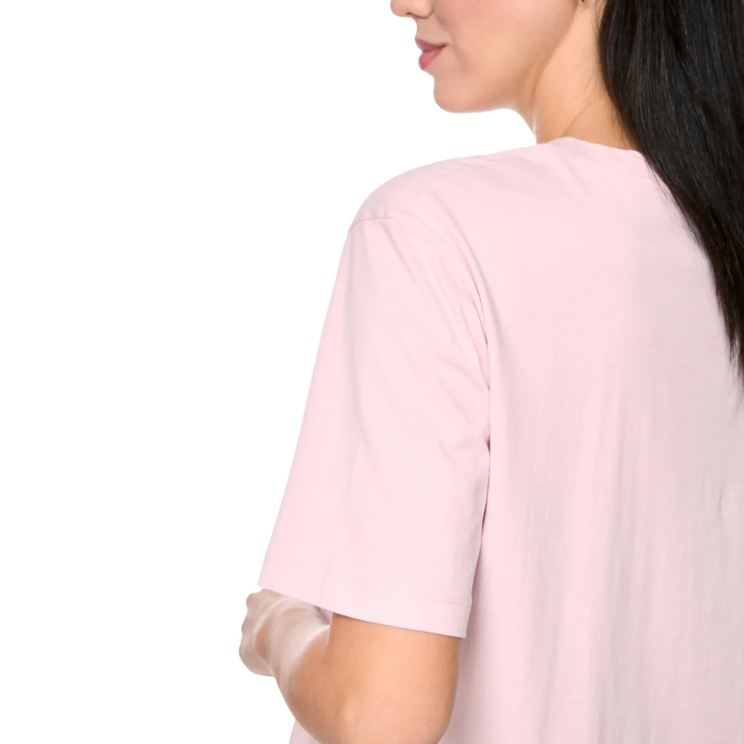 T-shirt mit print und pailetten
