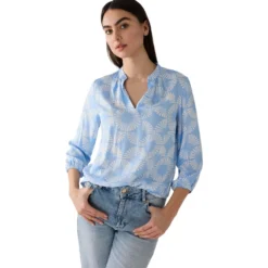 Viskosebluse mit print