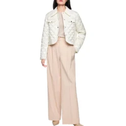 Wattierte jacke "rethink together"