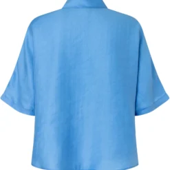 Weite hemdbluse mit fledermausärmel